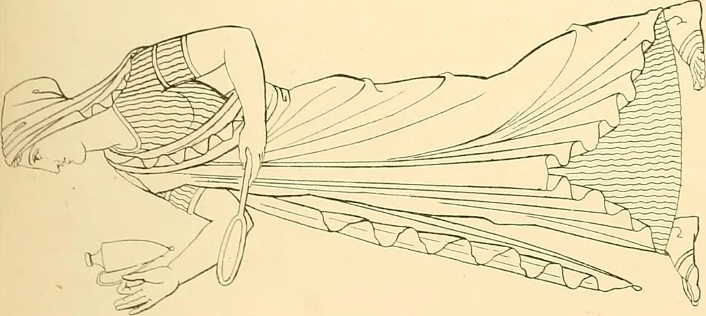 An illustration from The costume of the ancients, 1875, leaf 158