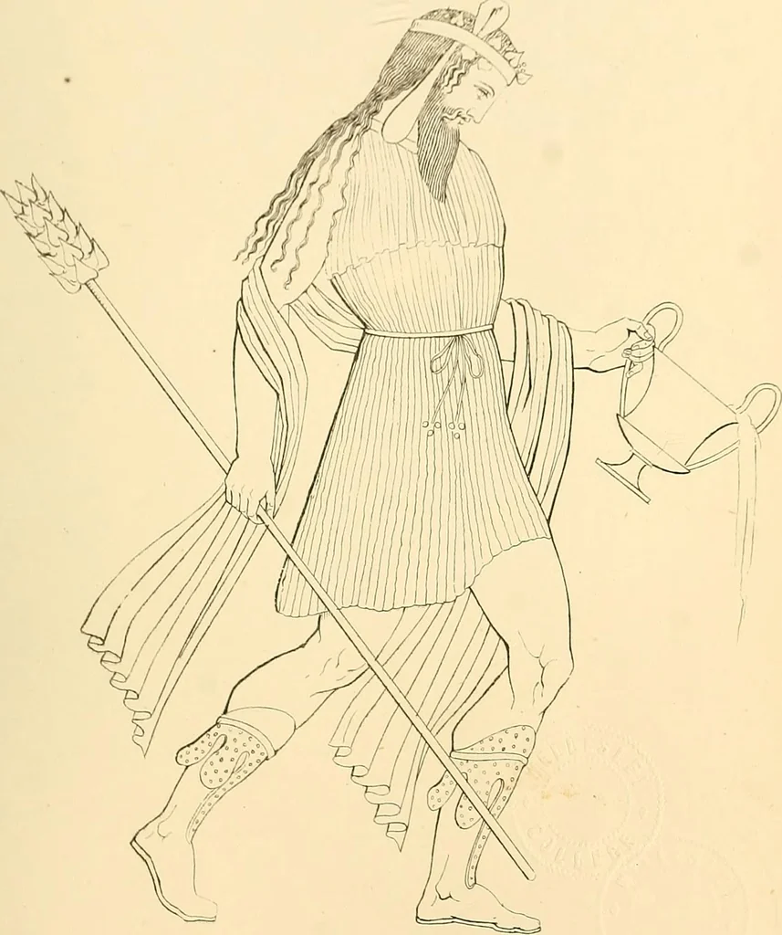 An illustration from The costume of the ancients, 1875, leaf 168