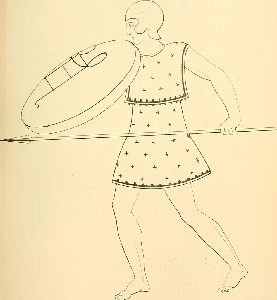 An illustration from The costume of the ancients, 1875, leaf 192