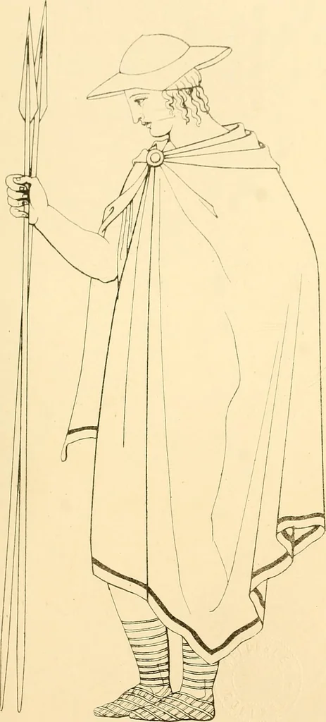 An illustration from The costume of the ancients, 1875, leaf 196