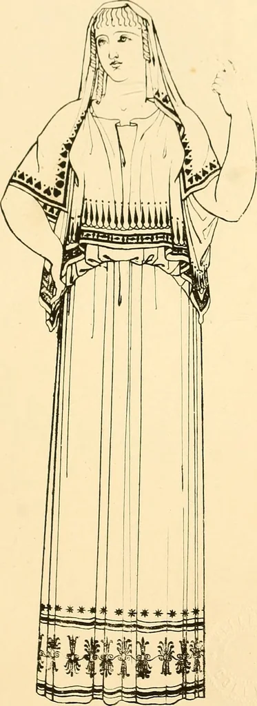 An illustration from The costume of the ancients, 1875, leaf 198