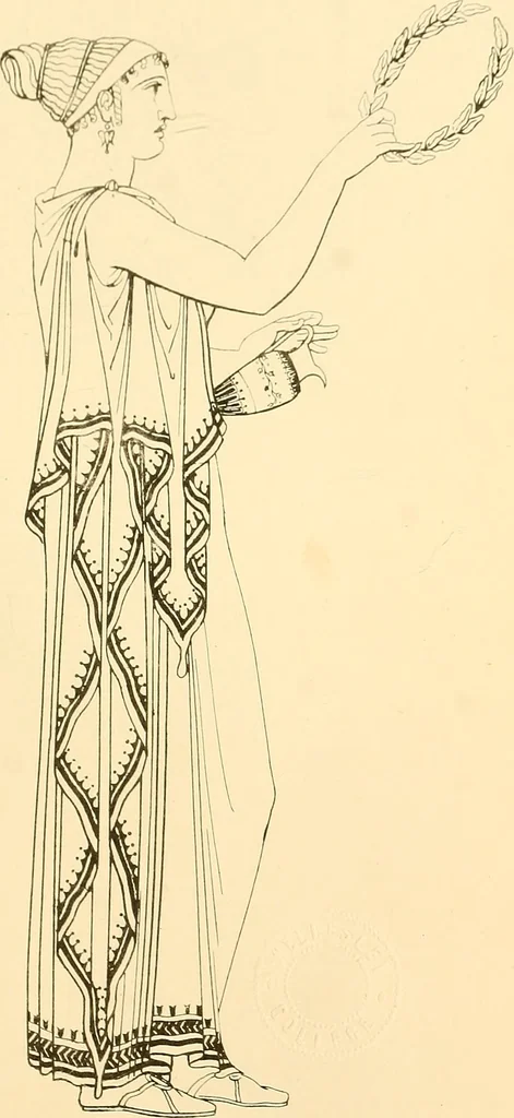 An illustration from The costume of the ancients, 1875, leaf 208