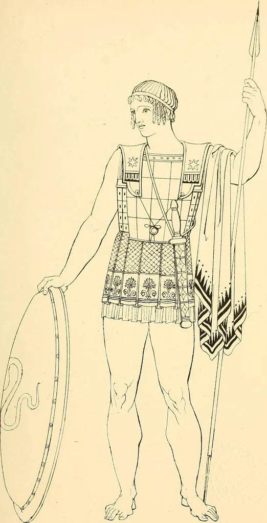 An illustration from The costume of the ancients, 1875, leaf 256