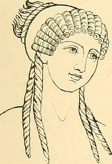An illustration from The costume of the ancients, 1875, leaf 268