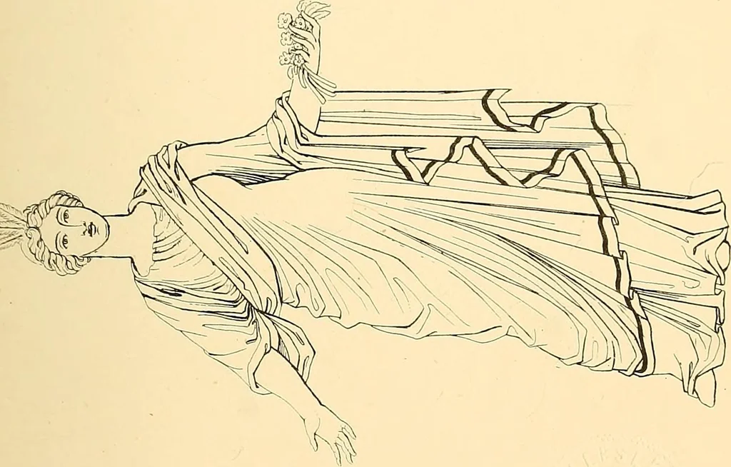 An illustration from The costume of the ancients, 1875, leaf 284