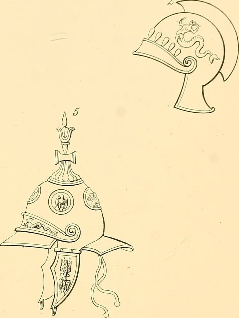 An illustration from The costume of the ancients, 1875, leaf 356