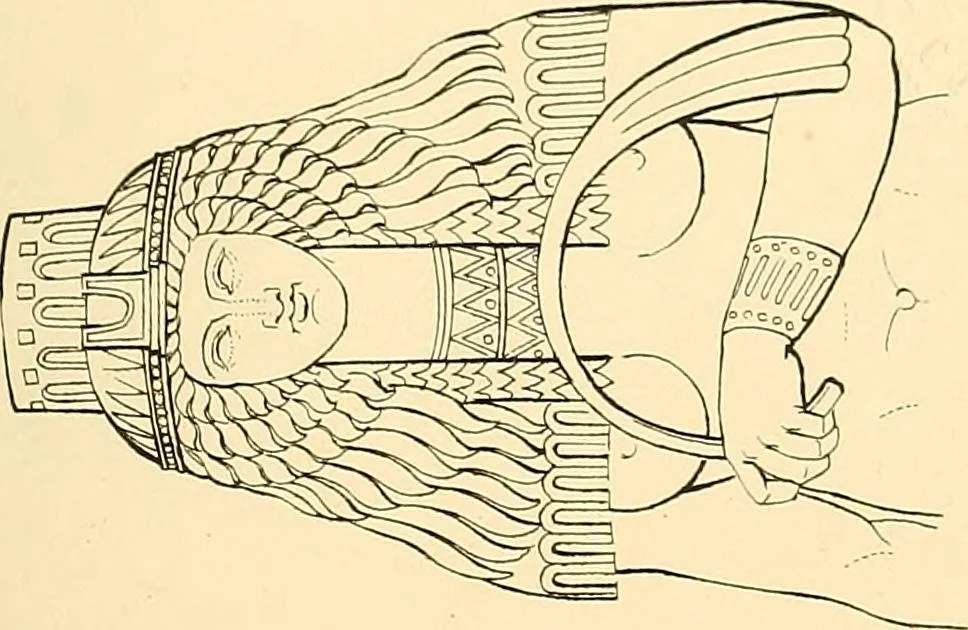An illustration from The costume of the ancients, 1875, leaf 58