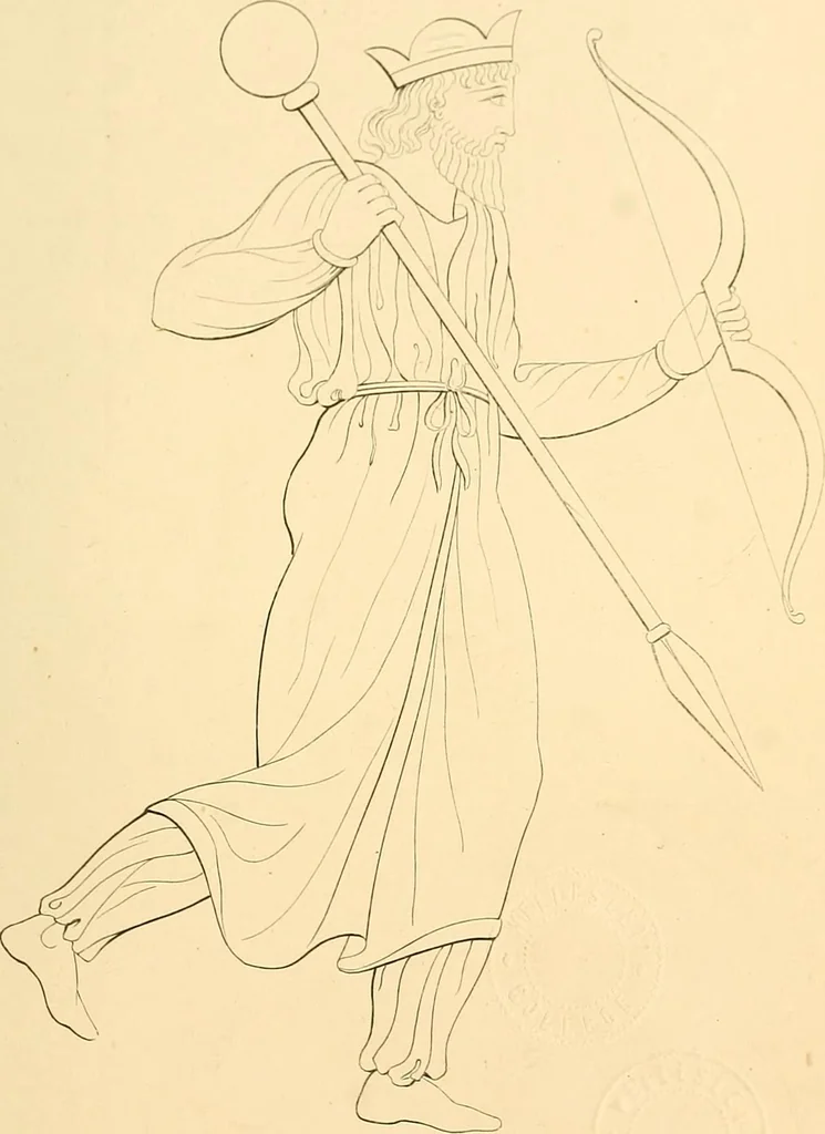 An illustration from The costume of the ancients, 1875, leaf 80