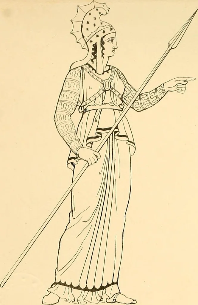 An illustration from The costume of the ancients, 1875, leaf 92