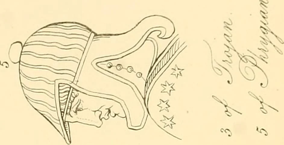 An illustration from The costume of the ancients, 1875, leaf 96