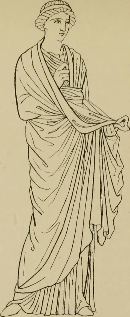An illustration from The costume of the ancients, 1875, leaf 104