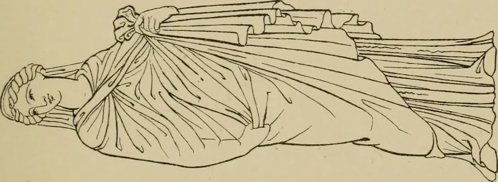 An illustration from The costume of the ancients, 1875, leaf 104