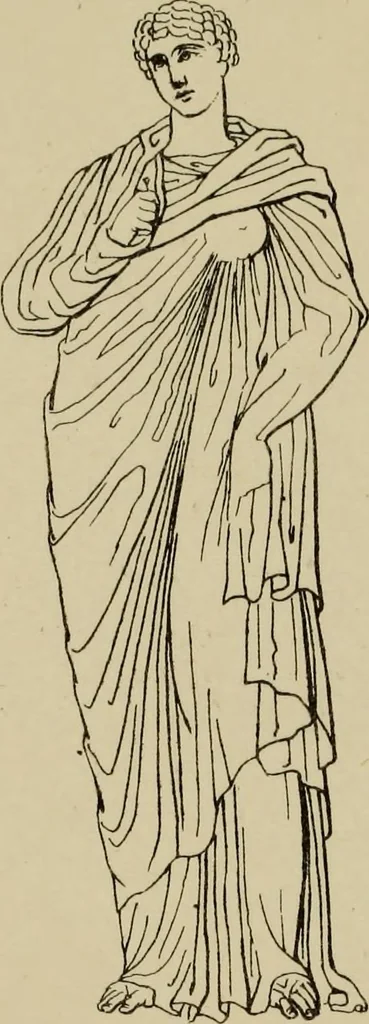 An illustration from The costume of the ancients, 1875, leaf 116