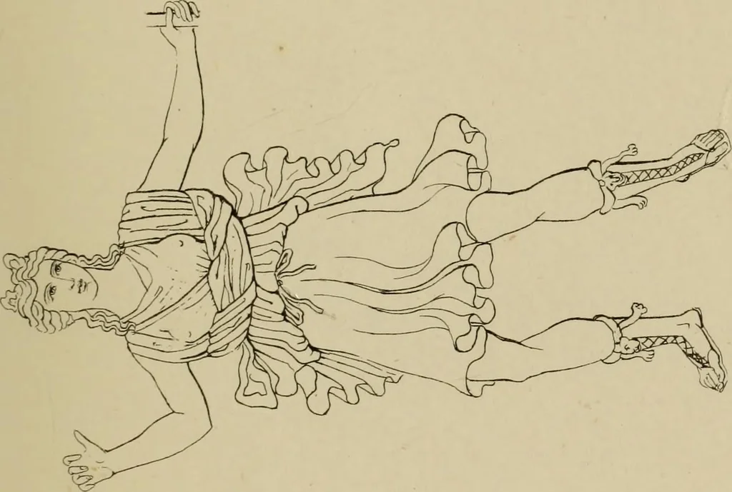 An illustration from The costume of the ancients, 1875, leaf 124
