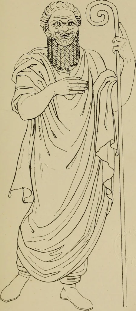 An illustration from The costume of the ancients, 1875, leaf 128