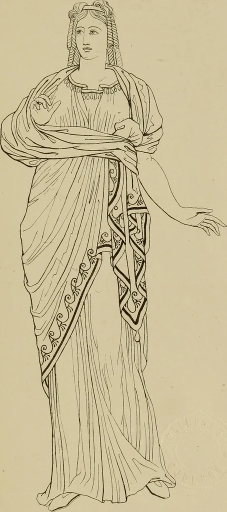 An illustration from The costume of the ancients, 1875, leaf 130