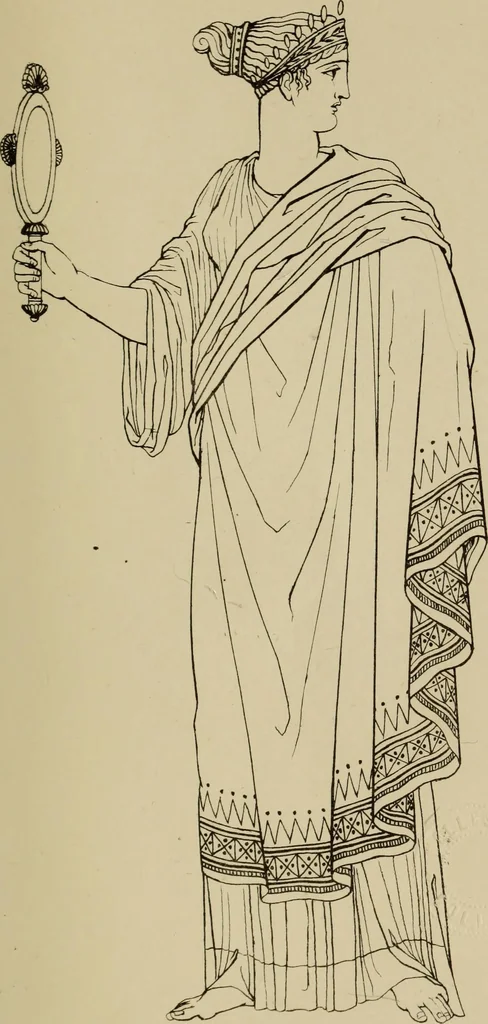 An illustration from The costume of the ancients, 1875, leaf 140