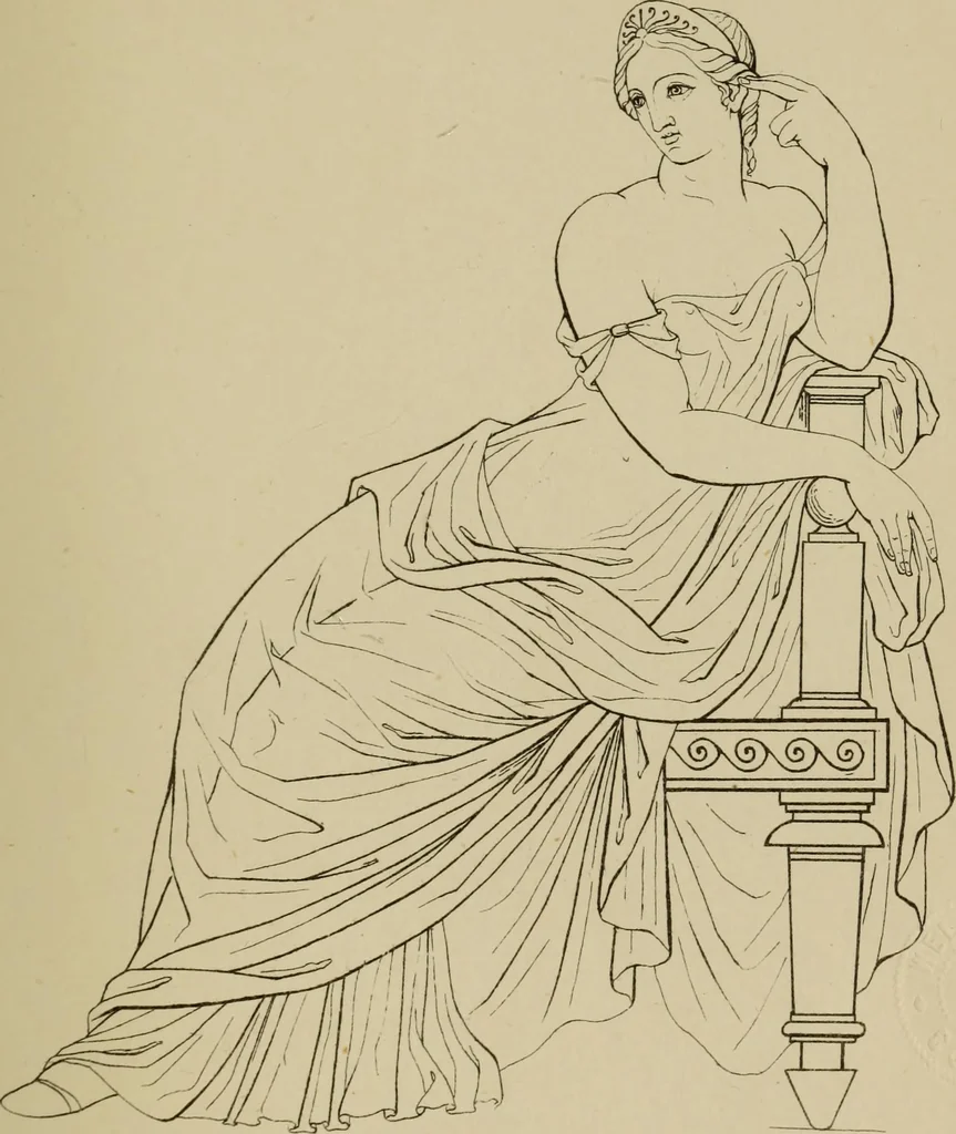 An illustration from The costume of the ancients, 1875, leaf 158
