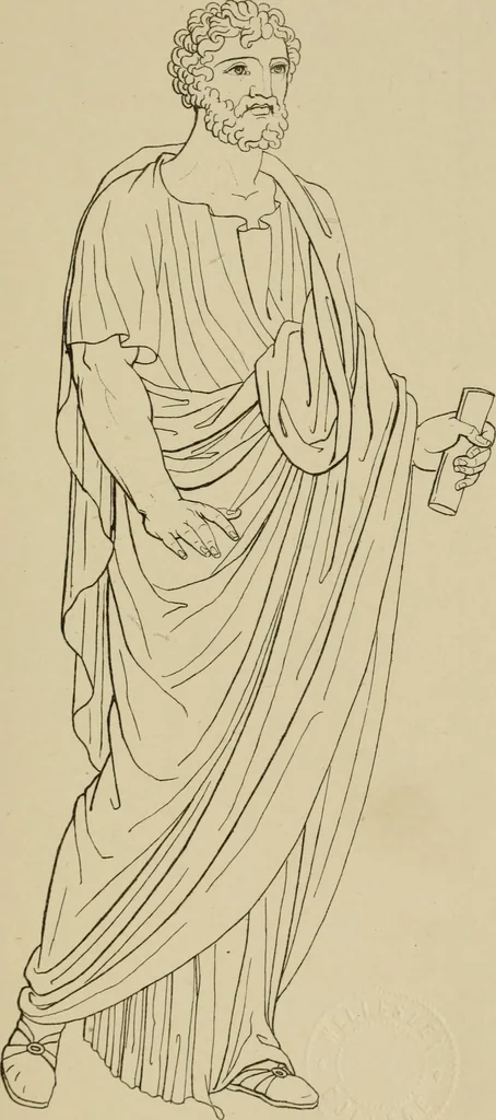 An illustration from The costume of the ancients, 1875, leaf 180