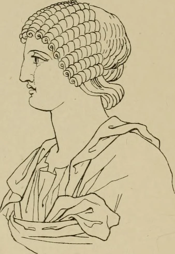 An illustration from The costume of the ancients, 1875, leaf 184