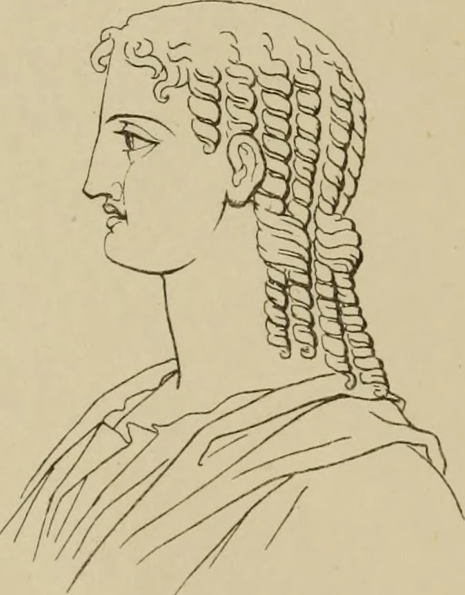 An illustration from The costume of the ancients, 1875, leaf 184