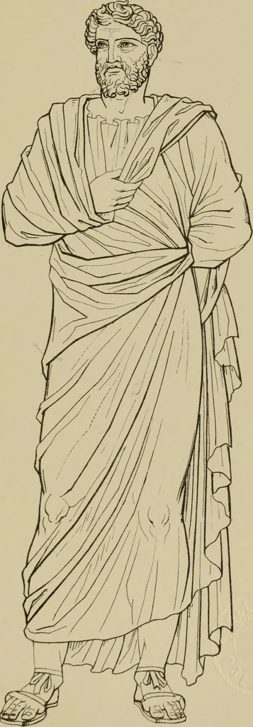 An illustration from The costume of the ancients, 1875, leaf 186