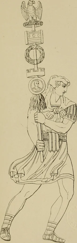 An illustration from The costume of the ancients, 1875, leaf 202