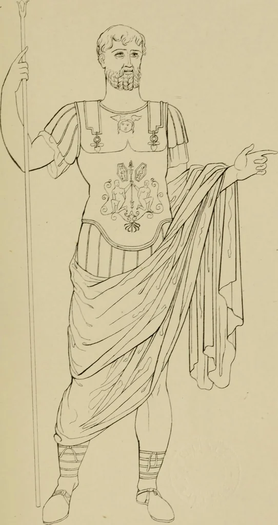 An illustration from The costume of the ancients, 1875, leaf 210