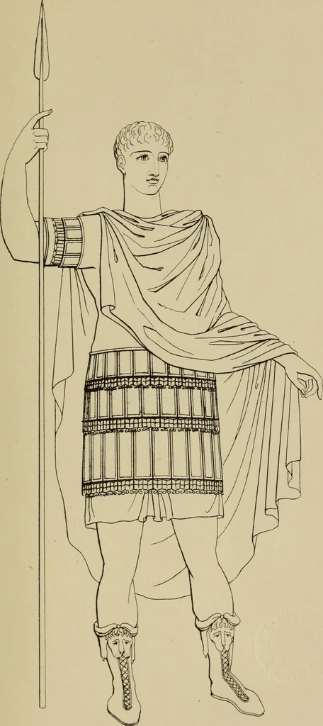 An illustration from The costume of the ancients, 1875, leaf 212