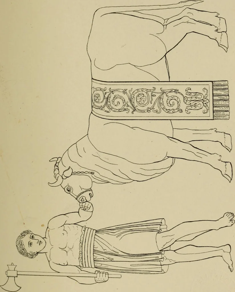 An illustration from The costume of the ancients, 1875, leaf 232