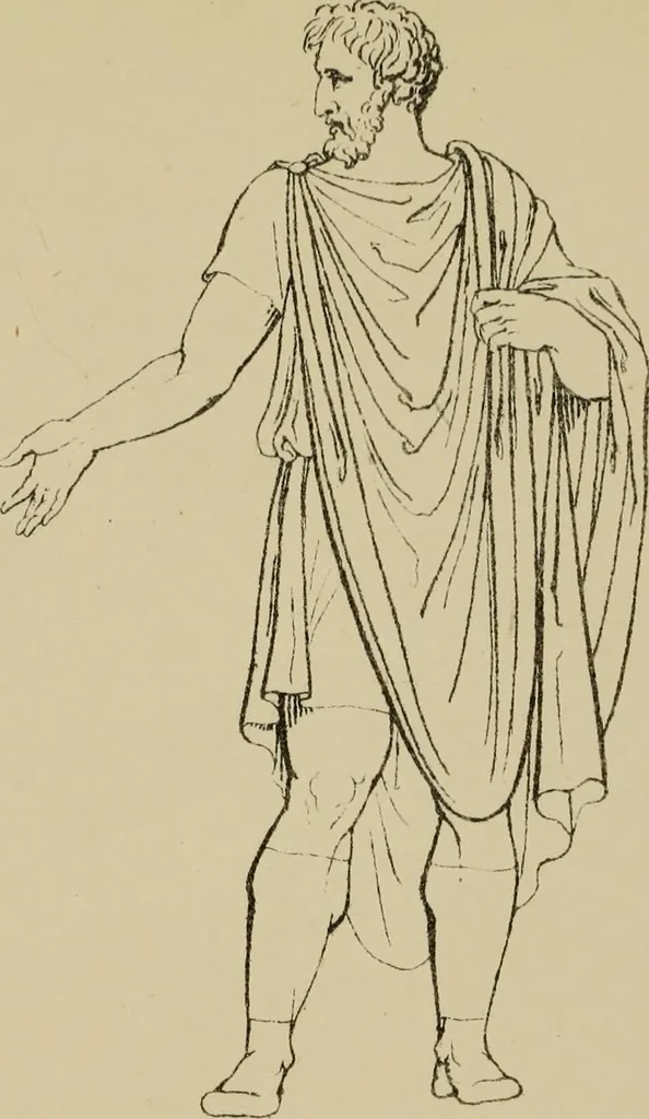 An illustration from The costume of the ancients, 1875, leaf 268