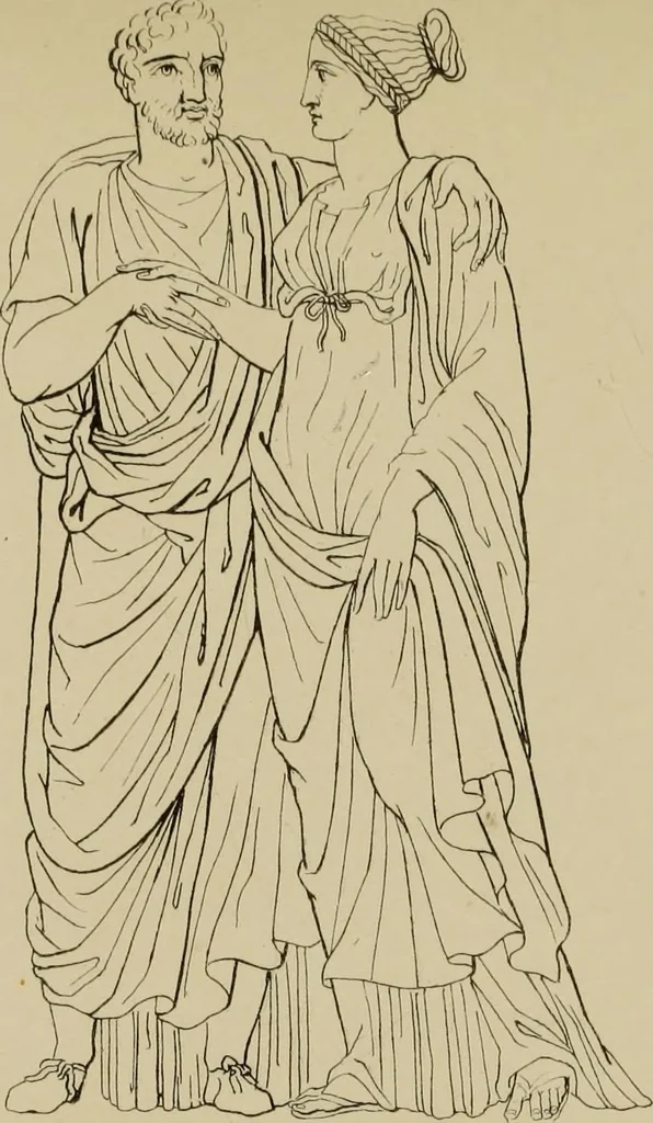 An illustration from The costume of the ancients, 1875, leaf 272