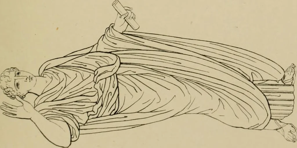 An illustration from The costume of the ancients, 1875, leaf 272