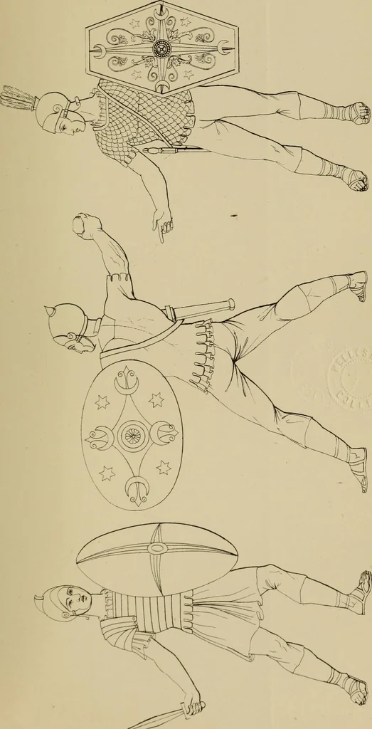 An illustration from The costume of the ancients, 1875, leaf 290