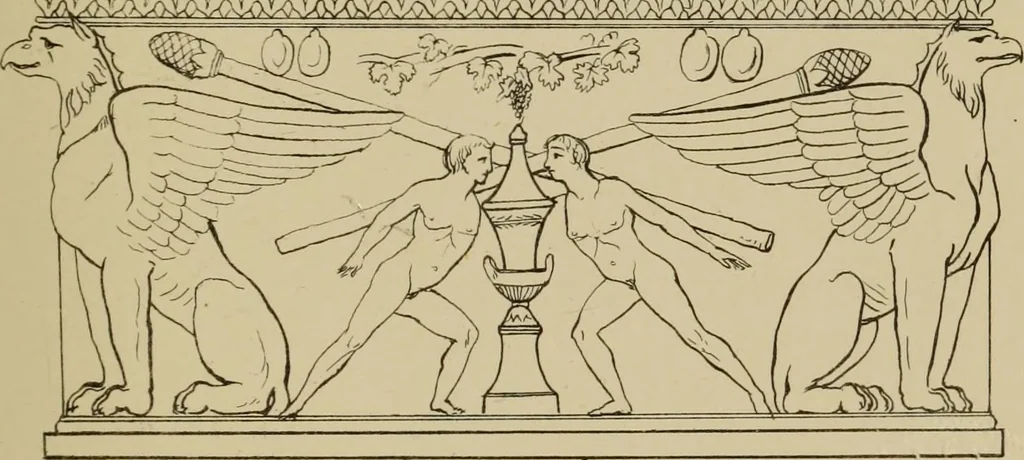 An illustration from The costume of the ancients, 1875, leaf 298