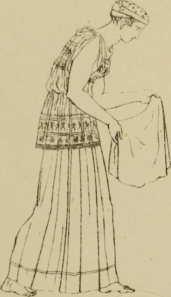An illustration from The costume of the ancients, 1875, leaf 42