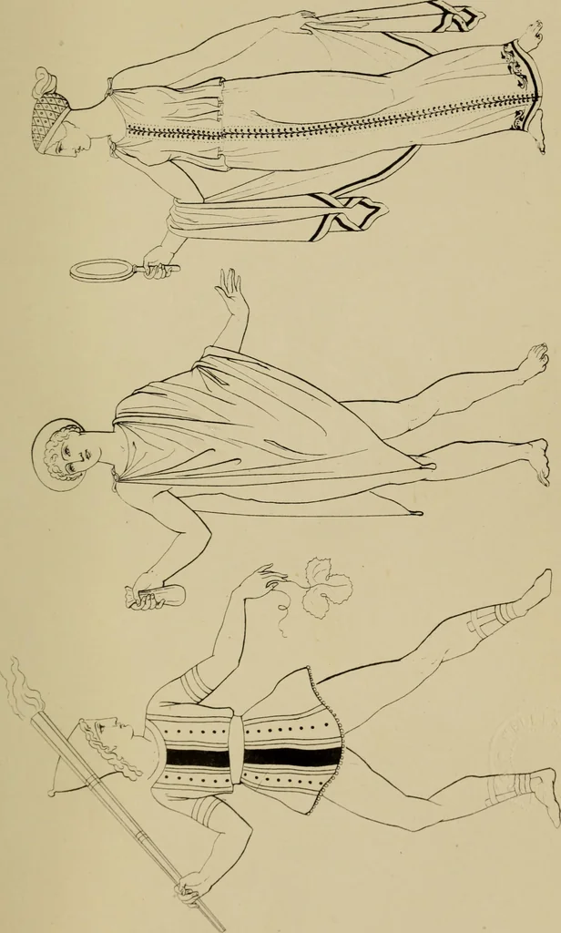 An illustration from The costume of the ancients, 1875, leaf 52