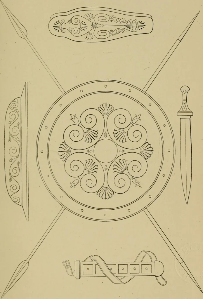 An illustration from The costume of the ancients, 1875, leaf 54