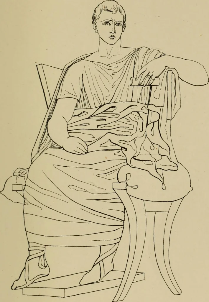An illustration from The costume of the ancients, 1875, leaf 66