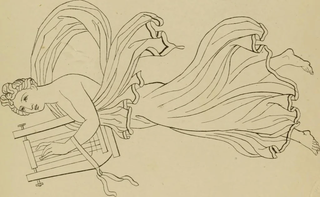 An illustration from The costume of the ancients, 1875, leaf 92