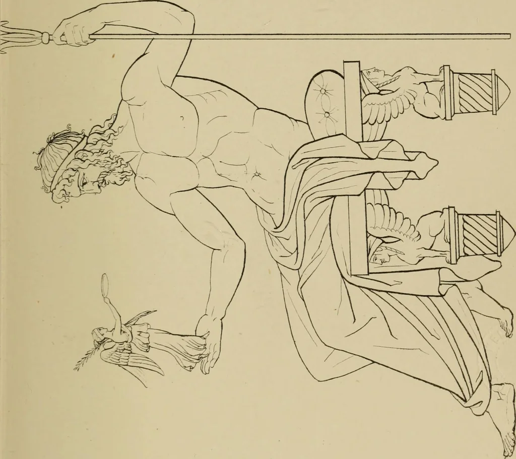 An illustration from The costume of the ancients, 1875, leaf 94