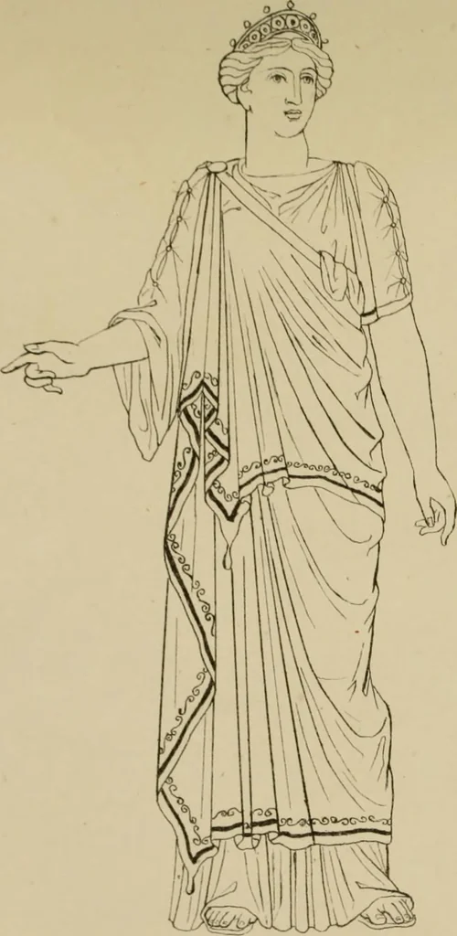 An illustration from The costume of the ancients, 1875, leaf 96