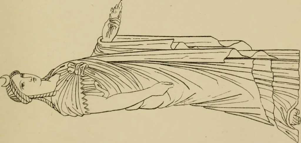 An illustration from The costume of the ancients, 1875, leaf 98