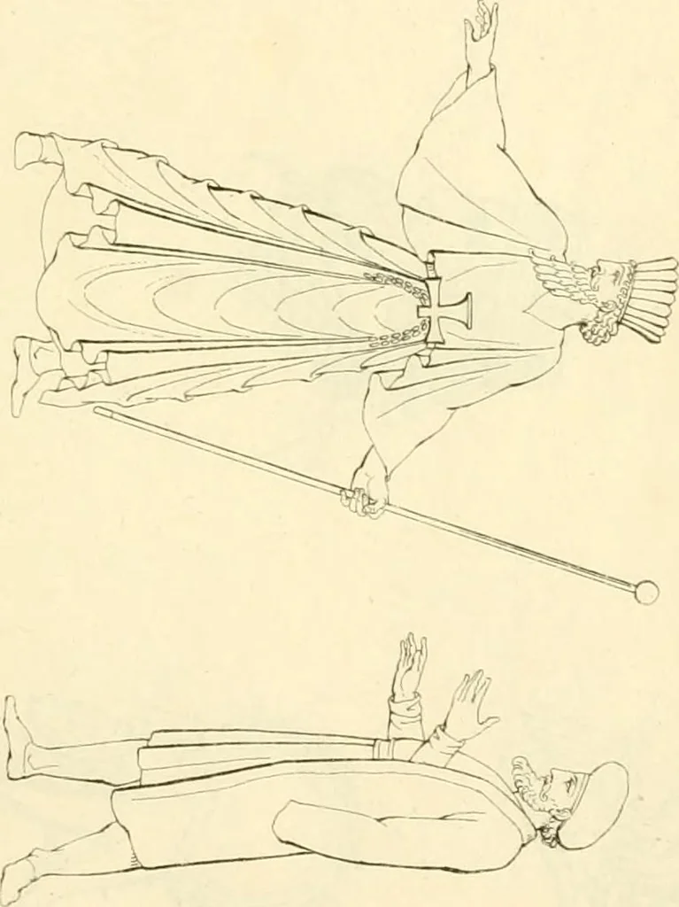 An illustration from Costume of the ancients, 1812, leaf 104