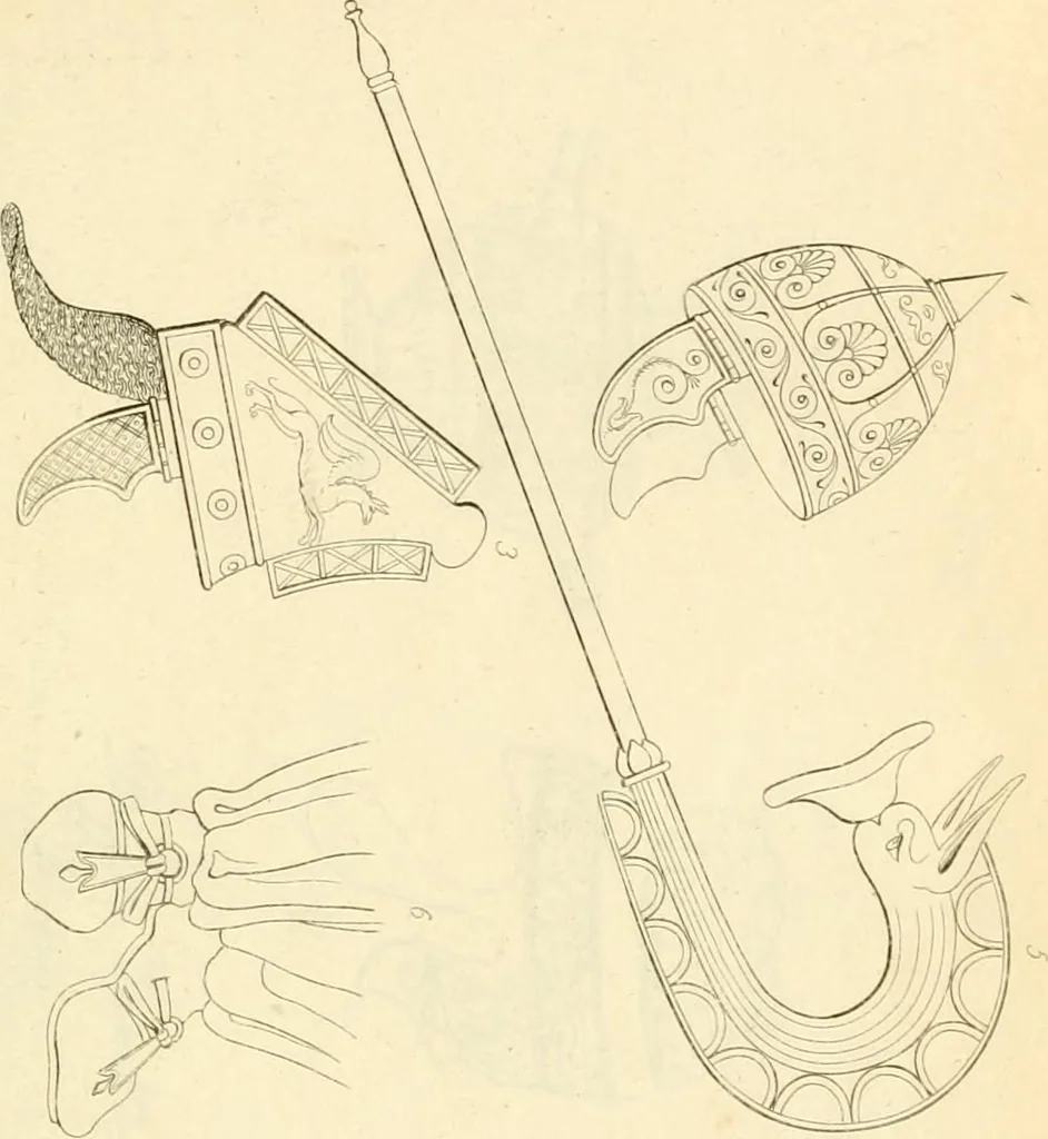 An illustration from Costume of the ancients, 1812, leaf 110