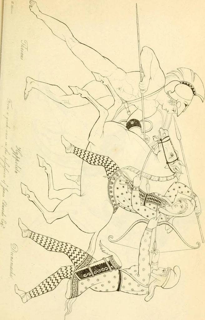 An illustration from Costume of the ancients, 1812, leaf 120