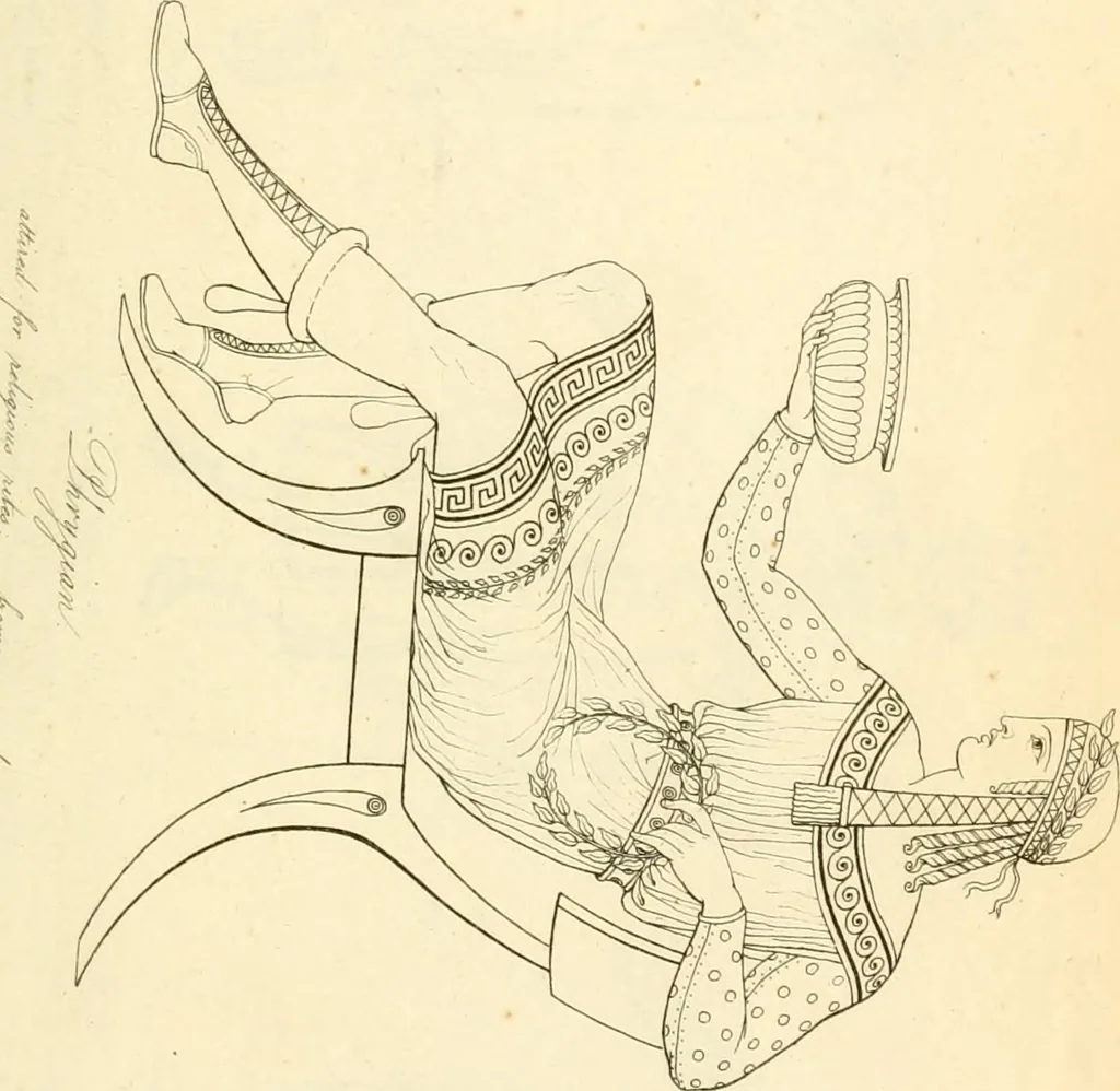 An illustration from Costume of the ancients, 1812, leaf 122
