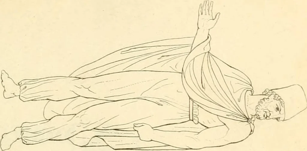 An illustration from Costume of the ancients, 1812, leaf 124