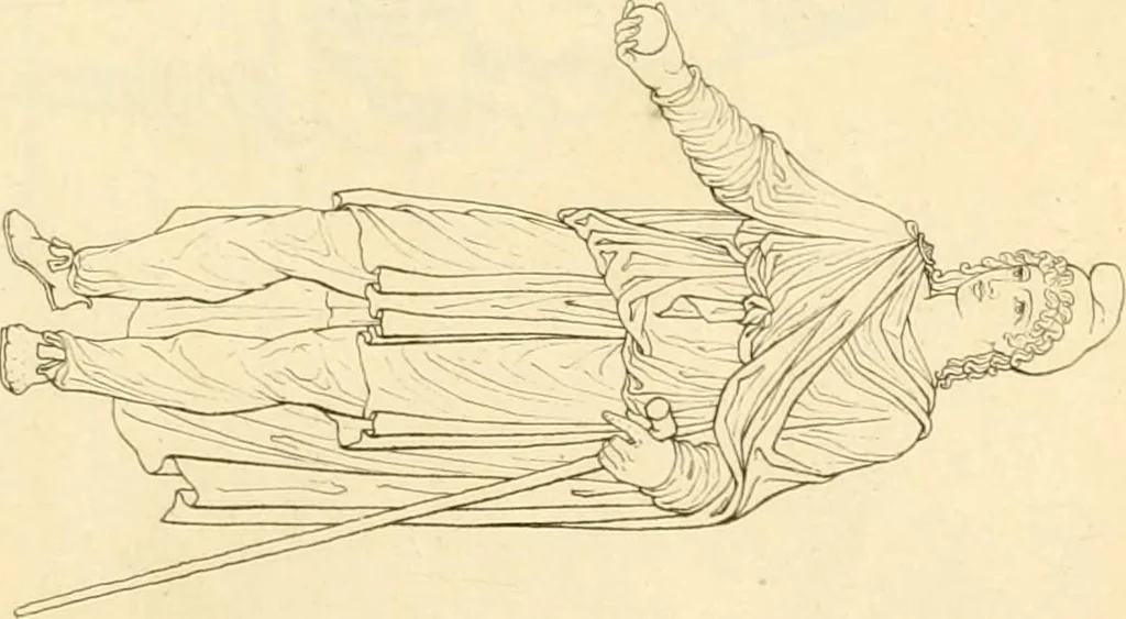 An illustration from Costume of the ancients, 1812, leaf 124