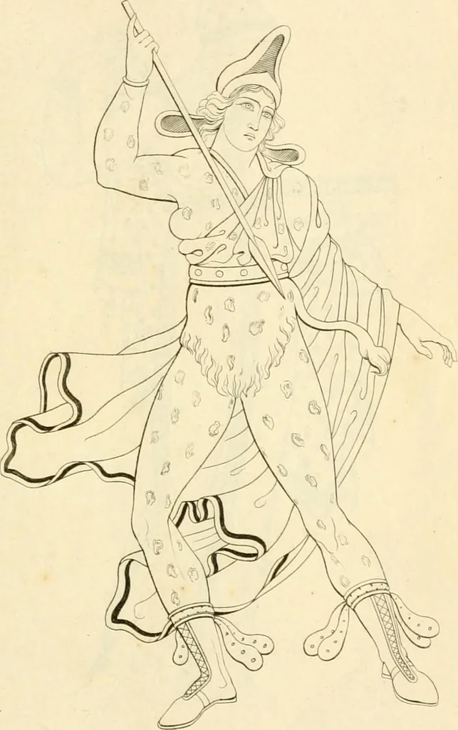 An illustration from Costume of the ancients, 1812, leaf 132